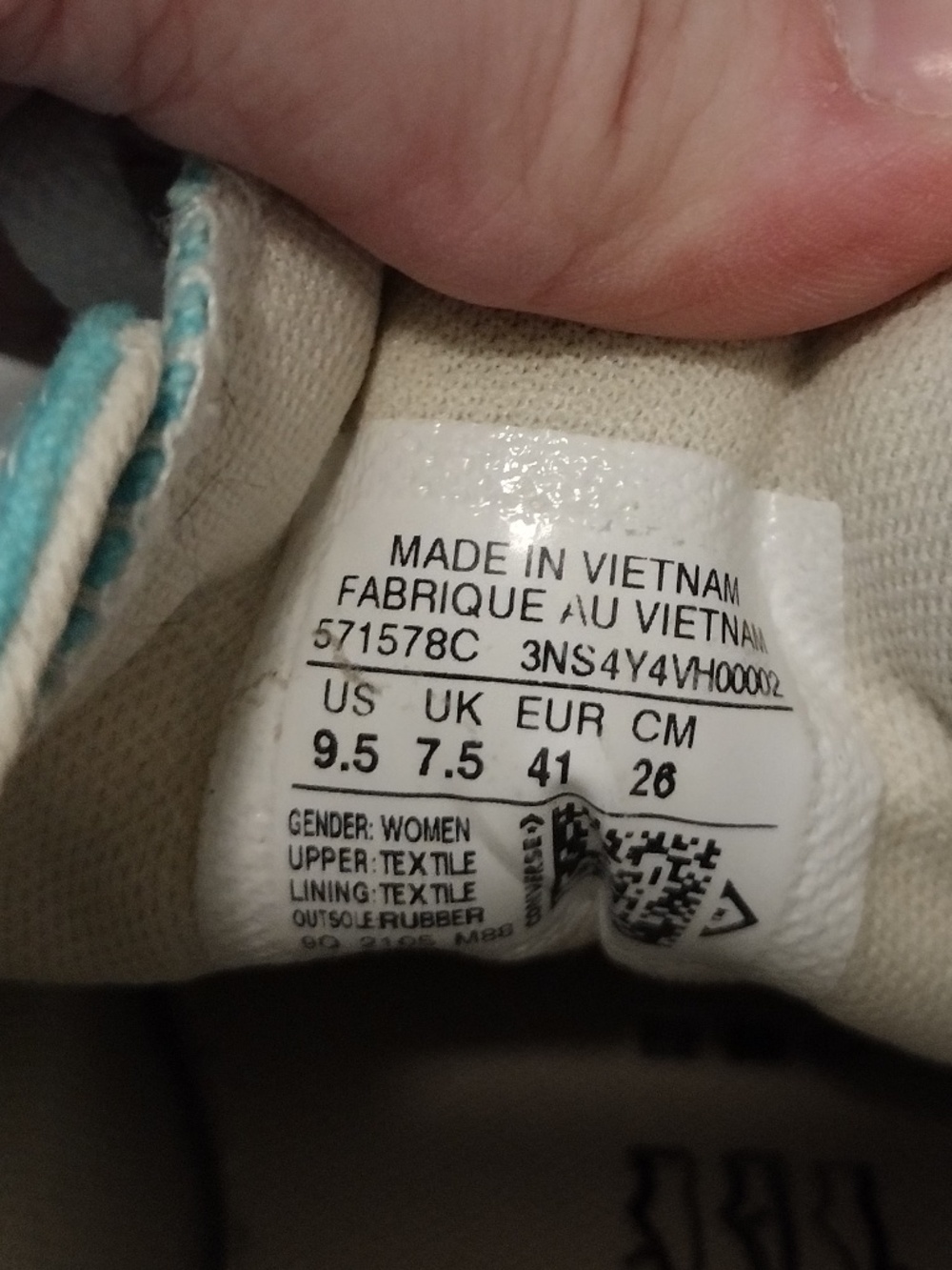 Converse Teal Move Low Top Sneakers - Picture 4 of 4